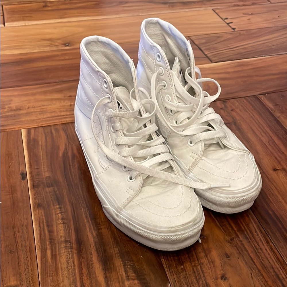 VANS Canvas Sk8-Hi True White Shoes 7.5 size
